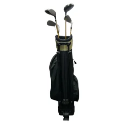 Used Powerbilt JUNIOR GOLD SERIES 5.0 Jr Package Set LH Black And Copper 7 Piece
