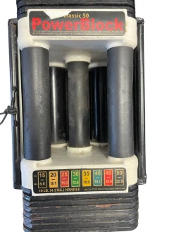 Used PowerBlock Adj Dumbbells 5-50 LB