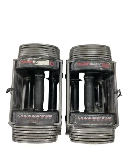 Used PowerBlock SPORT 50 Adj Dumbbells 5-50 LB