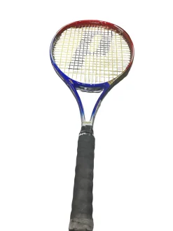 Used Prince LXT RACQUET Adult Tennis Racquet Red 4 1/2"