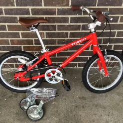 Used PRIORITY START 16 TRAINING BIKE Training Wheel Bike Boys Red 16