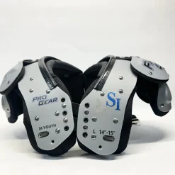 Used PRO GEAR SI YOUTH FB Shoulder Pads Grey LG