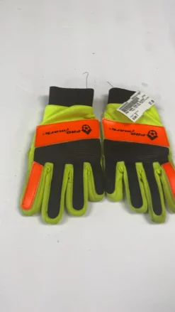 Used PRO MARK GOALIE GLOVES Soccer Goalie Gloves Yellow 7