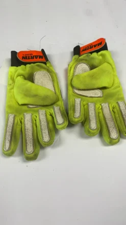 Used PRO MARK GOALIE GLOVES Soccer Goalie Gloves Yellow 7