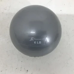 Used PROSOURCE FIT 6LB MED BALL Medicine Ball Grey 6 lb