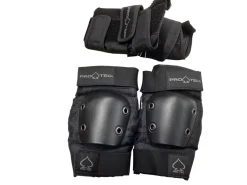 Used Pro-Tec Skateboard Elbow Pads and Wrist Guards Black SM