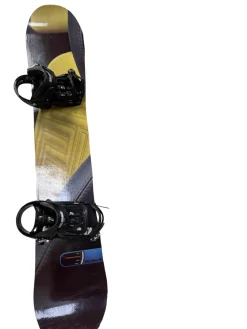Used PUBLIK 155cm Black Snowboard w/ Salomon Pact Bindings