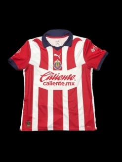 Used Puma PUMA CALIENTE JERSEY SZ L Soccer Top Adt Red And White LG