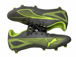 Used Puma Soccer Cleats Dark Grey And Green Senior 8.5