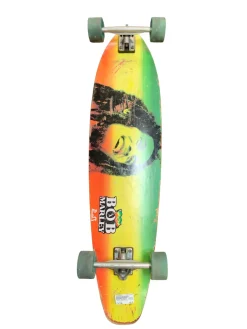 Used PUNKED BOB MARLEY LONGBOARD Longboard Black Long