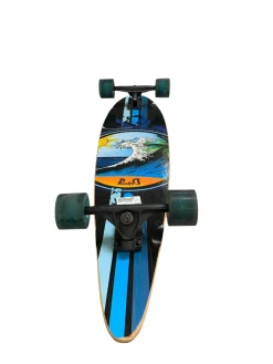 Used PUNKED LONG BOARD Longboard Navy Blue Long