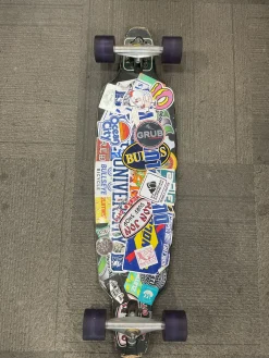 Used PURPLE LONG BOARD Complete Skateboard Purple Long