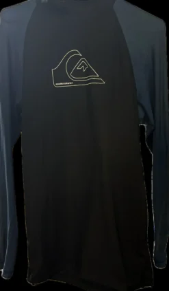 Used Quiksilver Rash Guards Mens Black 2X