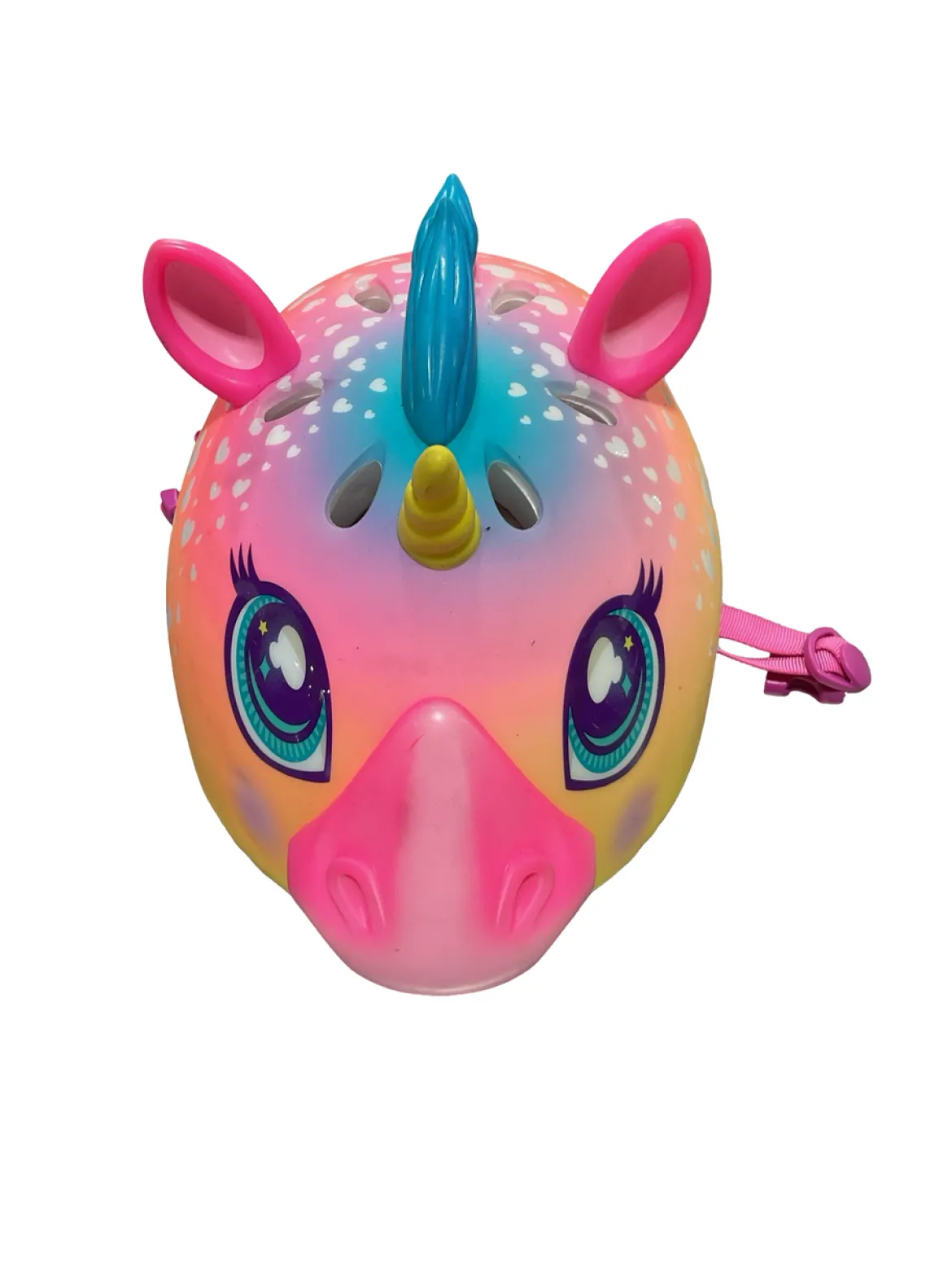 Used RASKULLZ UNICORN HELMET Bike Helmet Pink One Size