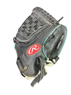 Used Rawlings FAST PITCH RH Throw Fastpitch Gloves Black 11