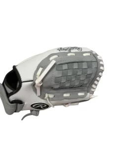 Used Rawlings FAST PITCH FP12GWDS RH Throw Fastpitch Softball Glove White 12" - Like New