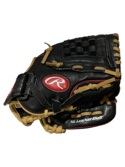 Used Rawlings H100BC BB/SB Glove RH Throw Black 10