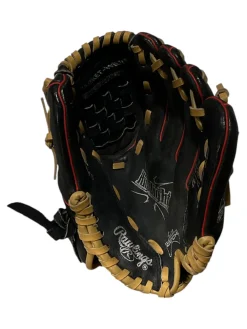 Used Rawlings H100BC BB/SB Glove RH Throw Black 10