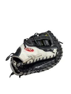 Used Rawlings HEART OF THE HIDE BB/SB First Base RH Throw White 13"