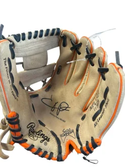 Used Rawlings JEREMY PENA MODEL BB/SB Glove RH Throw Tan 11