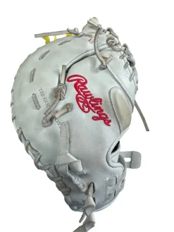 Used Rawlings LIBERTY ADVANCED BB/SB First Base RH Throw Silver 12 1/2"