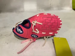 Used Rawlings PL91PP BB/SB Glove RH Throw Pink 9"