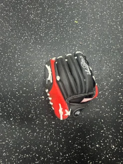 Used Rawlings PL91SB BB/SB Glove RH Throw Black 9"