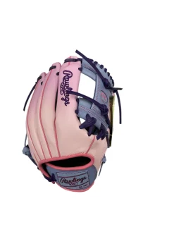 Used Rawlings RAWLINGS HEART OF THE HIDE 12IN RHT RH Throw Fastpitch Gloves Pink 12