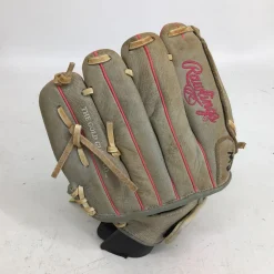 Used Rawlings SCSB100P SURE CATCH 10 IN SB GLOVE RH Throw Fastpitch Gloves Grey And Pink 10"