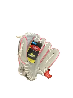 Used Rawlings SURECATCH RH Throw Fastpitch Gloves Grey 10 1/2"