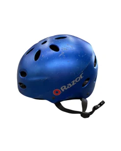 Used Razor Skateboard Helmet Royal Blue SM
