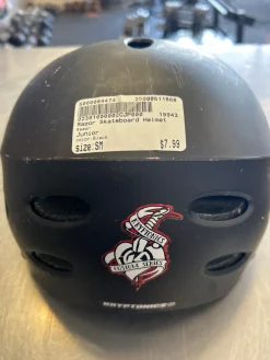 Used Razor Skateboard Helmet Black SM