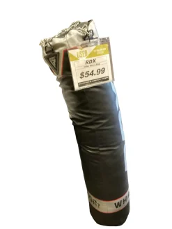Used RDX 50 LBS PUNCHING BAG Boxing Heavy Bag Black 50 lb