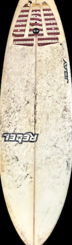 Used REBEL JBAY Surfboard White 5Ft 9In