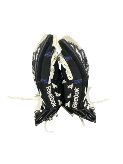 Used Reebok Hockey GOALIE LEG PADS Goalie Leg Pads Senior Black 33