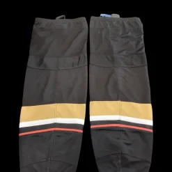 Used Reebok Hockey Sock Black And Gold 30"
