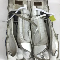 Used Reebok 18K 35+2 LEG PADS SR LEG PADS Goalie Leg Pads Senior White 35"