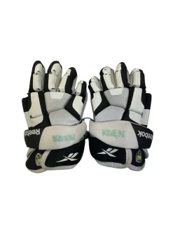 Used Reebok 3K Lacrosse Gloves Junior White 8