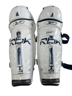 Used Reebok 8K Senior Shin Guards White 17"