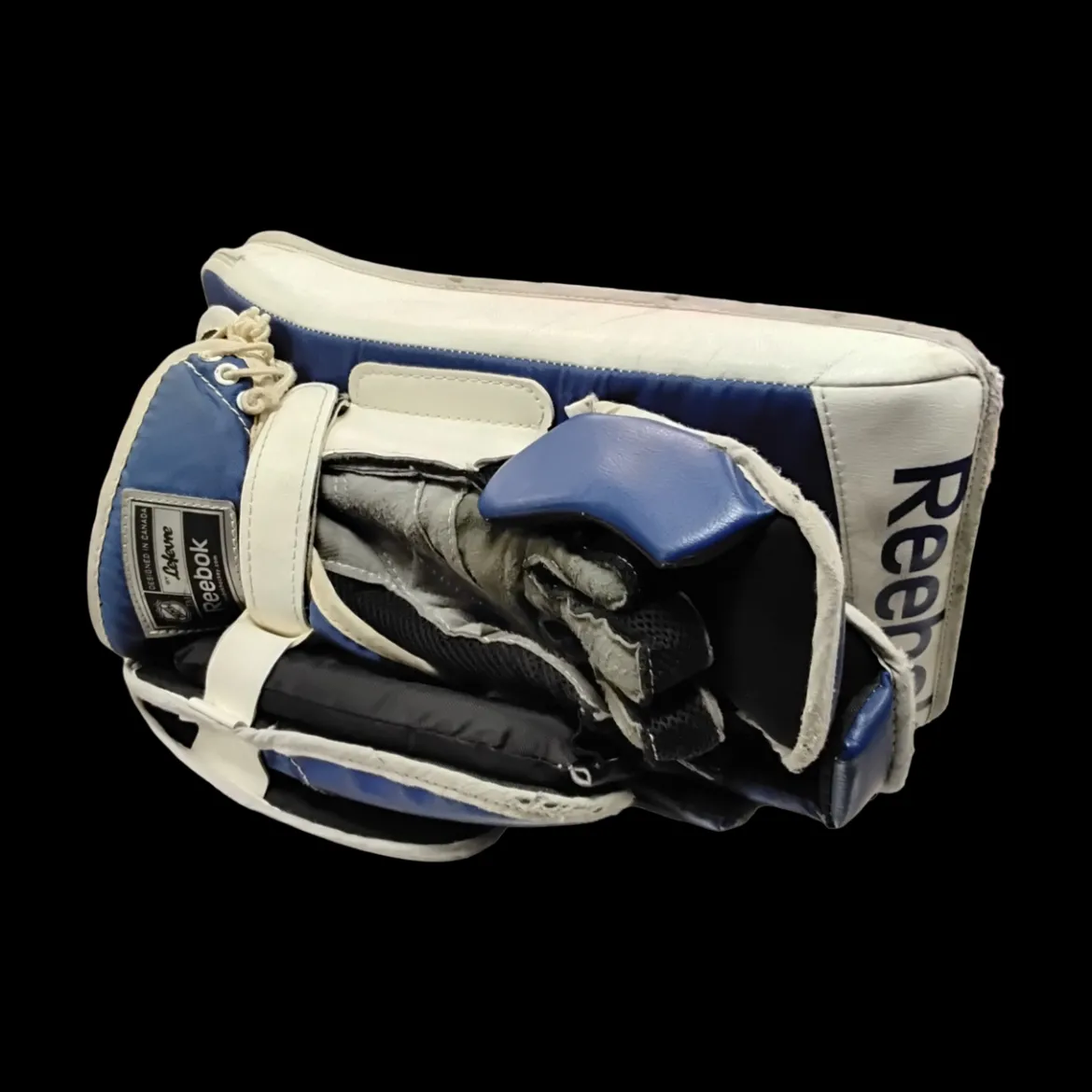 Used Reebok 14K SR Senior Goalie Blocker White