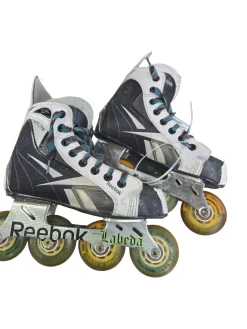 Used Reebok REEBOK 5K ROLLER HOCKEY SKATES Roller Hockey Skates Black Junior 03