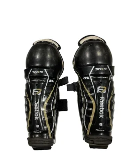 Used Reebok SC87 Youth Shin Guards Black 9"