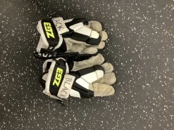 Used Reebok ZG3 Lacrosse Gloves Junior Black 8