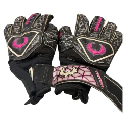 Used RENEGADE GK VORTEX STORE Soccer Goalie Gloves Black 7
