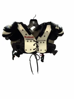 Used Riddell WARRIOR II X FB Shoulder Pads White SM