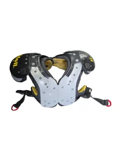Used Riddell X FORCE II FB Shoulder Pads Yellow SM