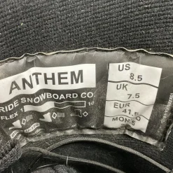 Used Ride ANTHEM BOA Mens Snowboard Boots Black Senior 8.5