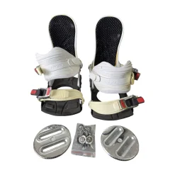 Used Ride LX SB BINDINGS S/M Womens Binding Only White S/M