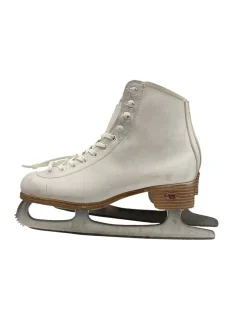 Used Riedell 110 W SZ 5 WomensFigure Skate White Senior 5
