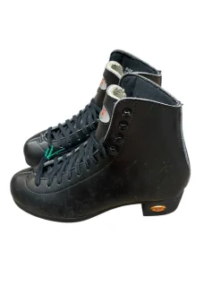 Used Riedell 115B Mens Figure Skate Black Senior 4